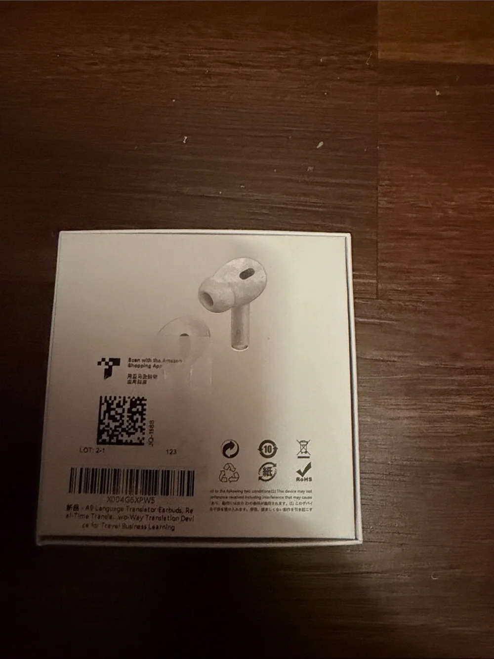 ANC/ENC Wireless translator Earbuds - White-never used